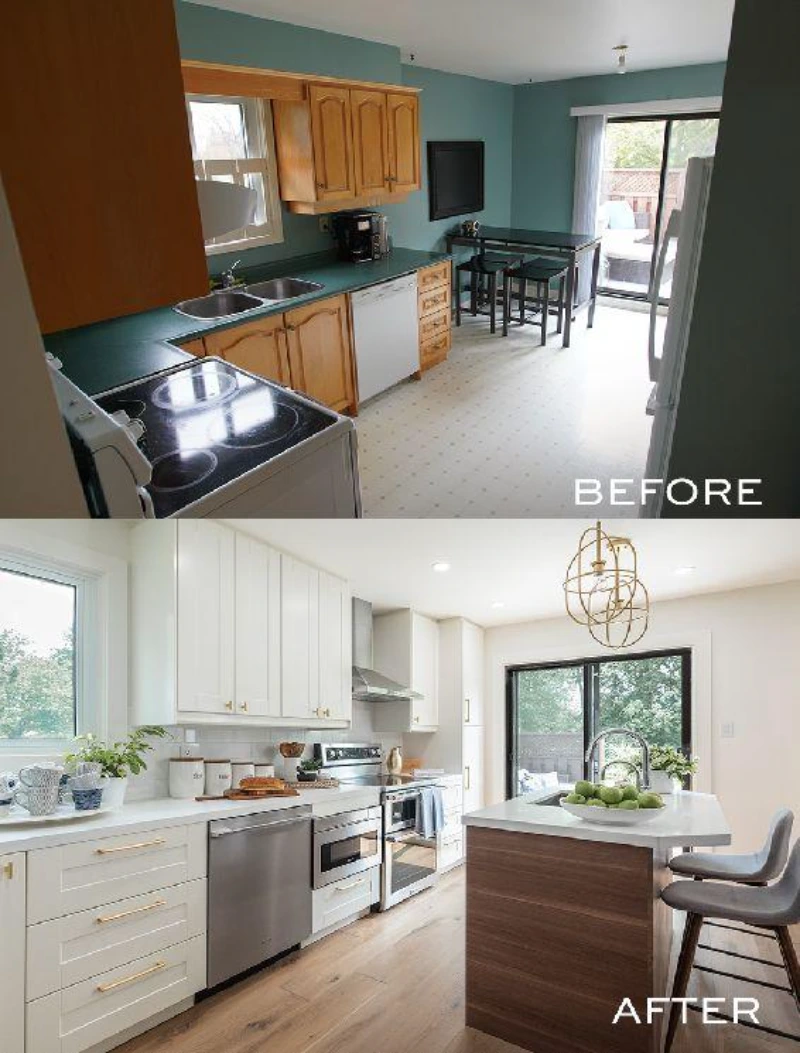 our work 1 Full kitchen remodel before renovation in Cincinnati OH