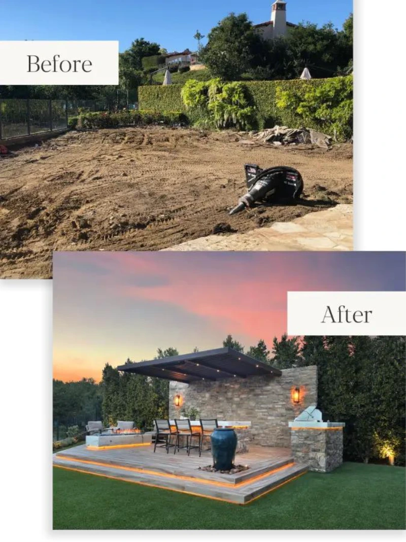 our work 12 Outdoor kitchen before construction in Cincinnati OH