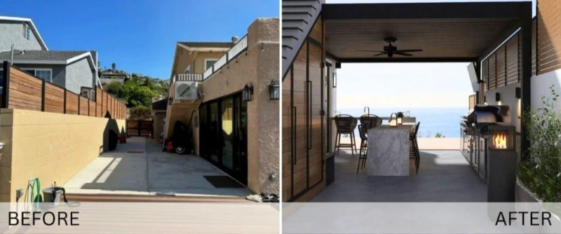 our work 13 Outdoor kitchen after construction in Cincinnati OH